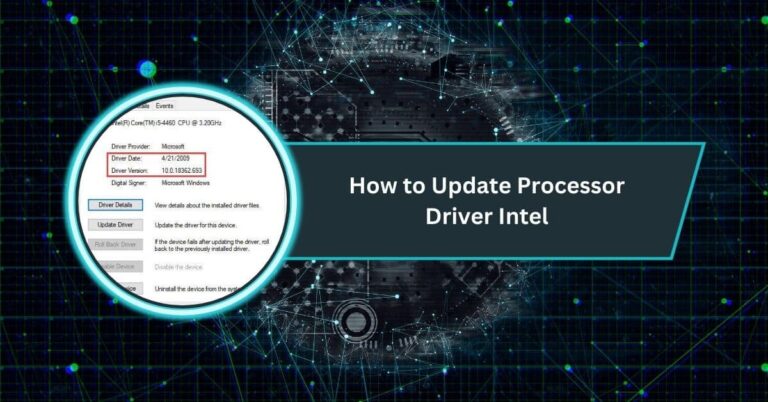 How To Update Processor Driver Intel