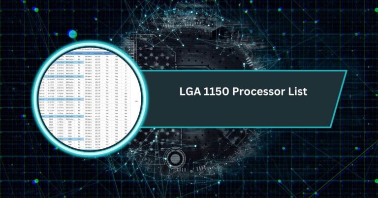 LGA 1150 Processor List