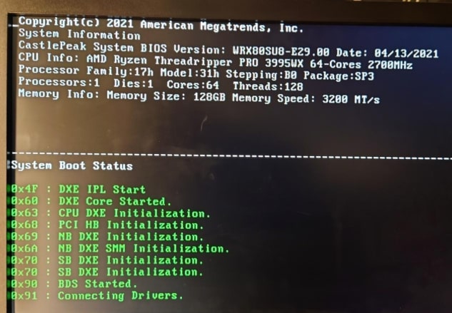 Troubleshooting CPU DXE Initialization Errors