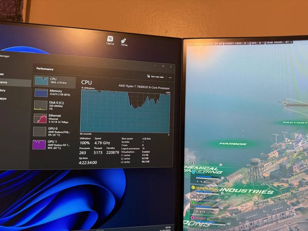 Warzone 100% CPU usage