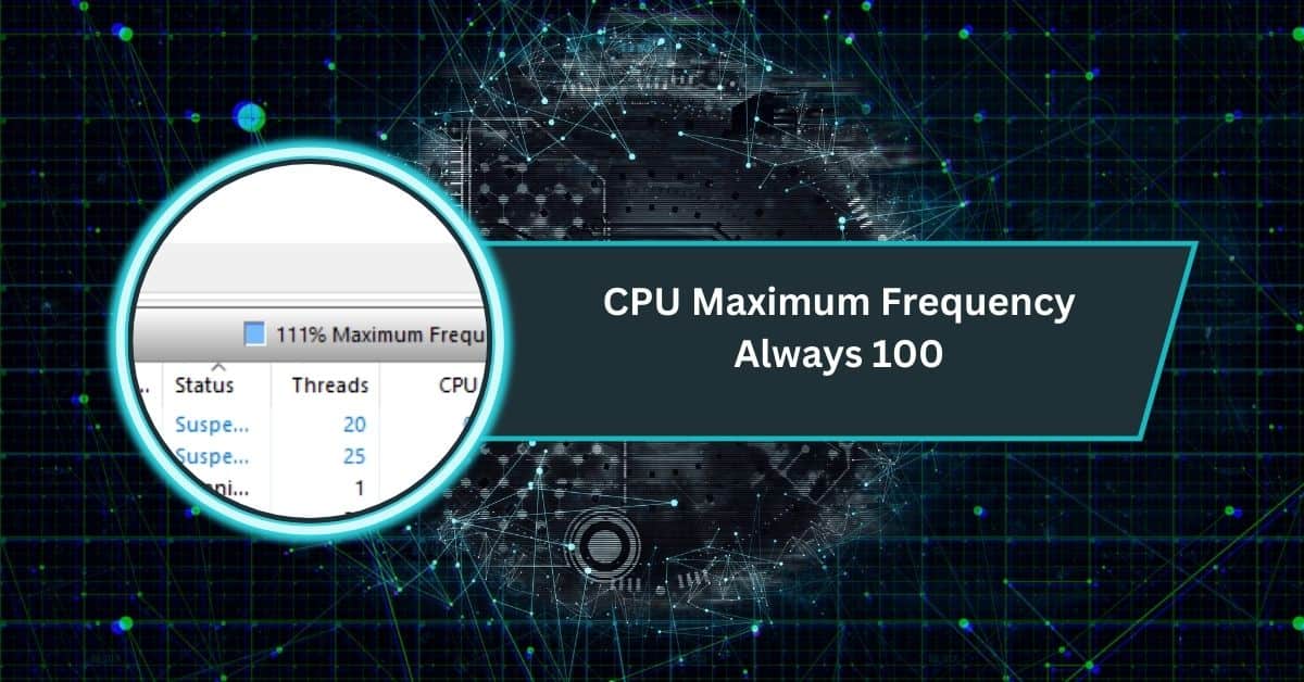CPU Maximum Frequency Always 100