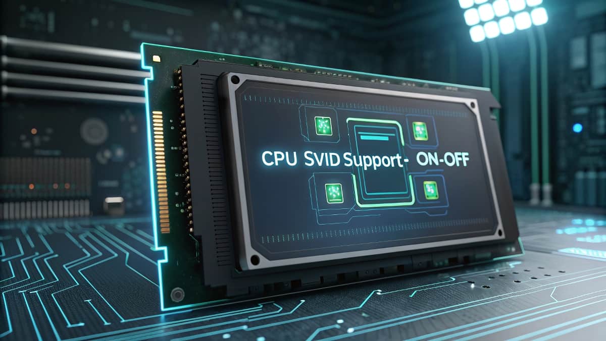 CPU Svid Support On Or Off