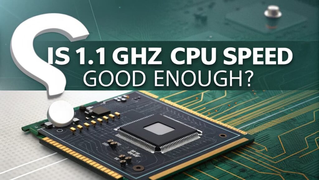 Is 1.1 GHz CPU Speed Good Enough?