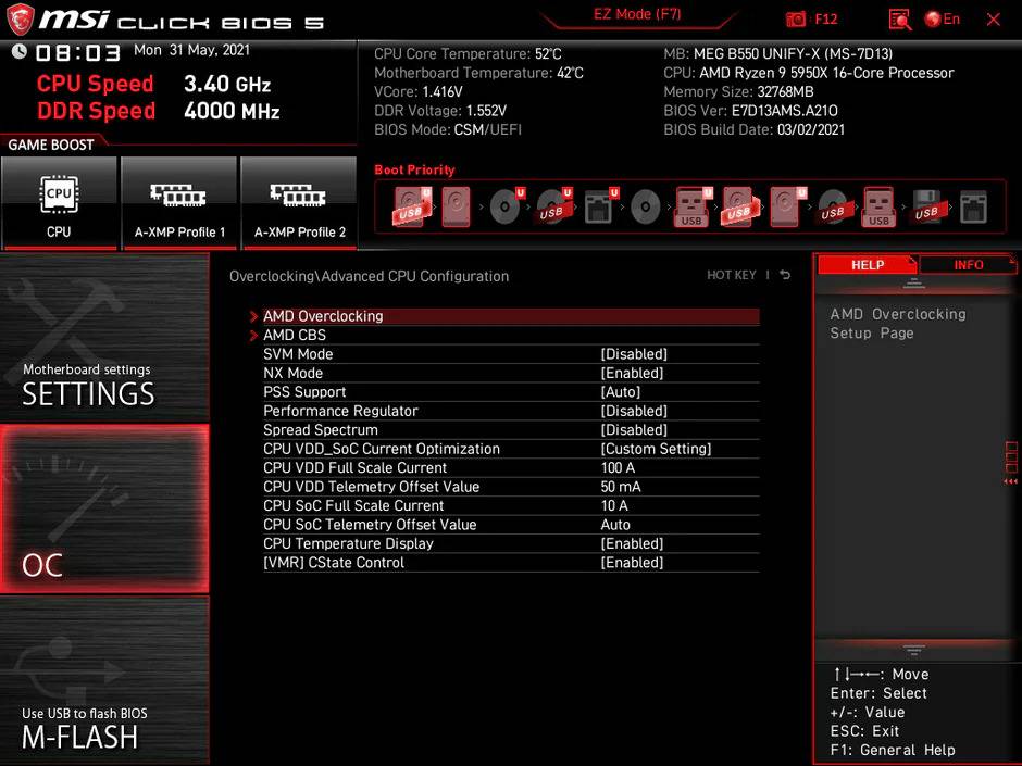 What is CPU VDD SoC Current Optimization?