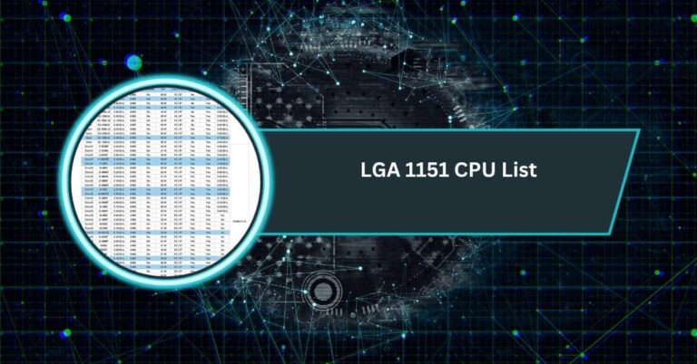 LGA 1151 CPU List​